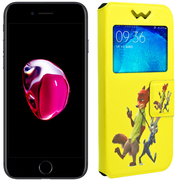 

Чехол книжка Foto Universal Book Cover Disney series Zootopia 5.2-5.5" Yellow (12962)