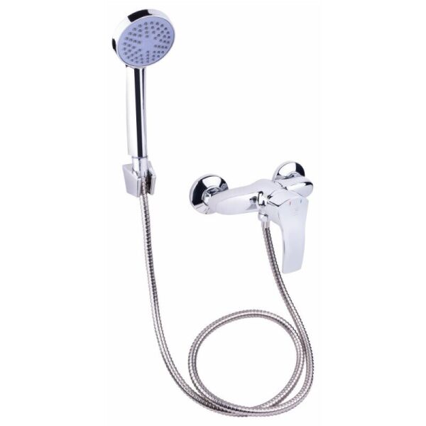 

Кран для душа одновентильный LIDZ 20 49 LIDZCRM204901000 хром латунь с душевым набором 76555