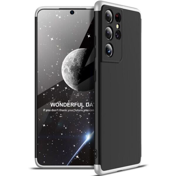

Защитный чехол GKK Double Dip Case для Samsung Galaxy S21 Ultra (G998) - Black / Silver