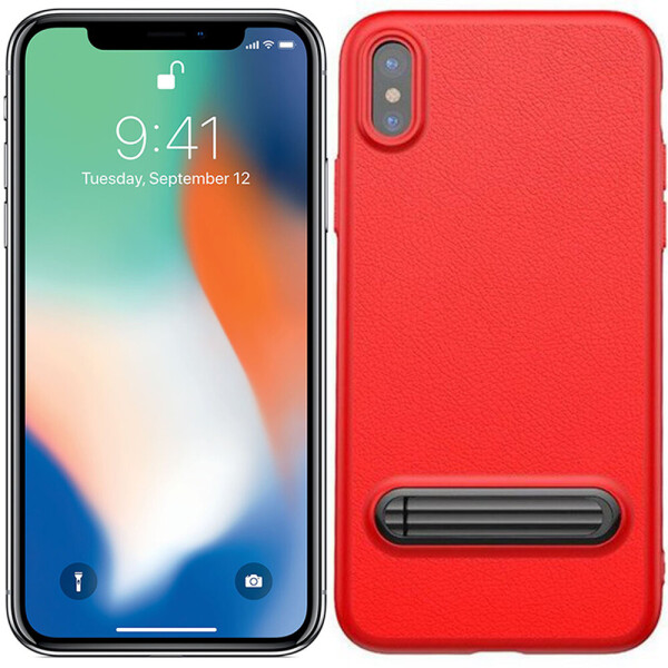 

Чехол Baseus Happy Watching Supporting Series для iPhone X Red (LS09) (21423)