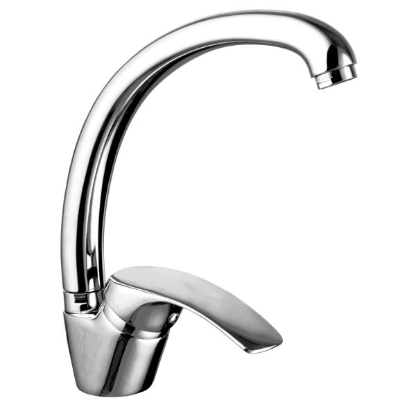 

Смеситель кухонный однозахватный ROZZY JENORI BARON RBZ014-8T хром латунь 71086