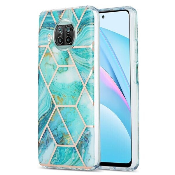 

Защитный чехол Deexe Marble Pattern Xiaomi Mi 10T Lite - Light Turquoise