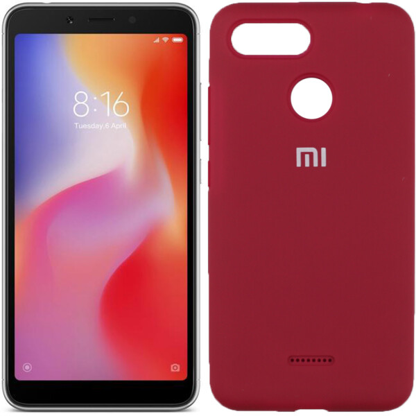

Чехол для Xiaomi Redmi 6 Вишневый FULL (27289)