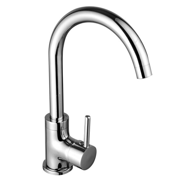 

Кран кухонный однозахватный ROZZY JENORI Rainbow RBZ222-8MN хром латунь 71089