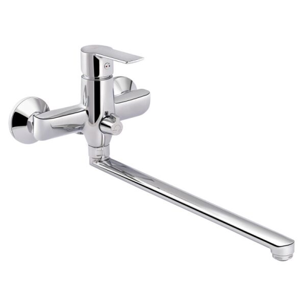 

Смеситель для ванны однорычажный с длинным изливом Q-TAP Ustek QTUS3216107GC хром латунь 77377