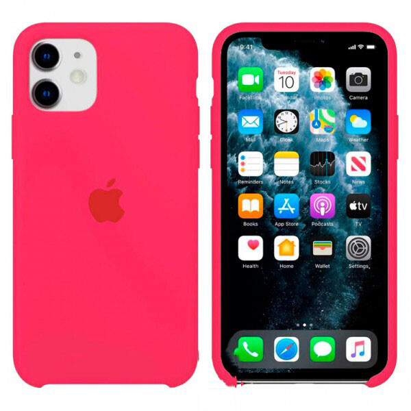 

Чехол Silicone Case Apple iPhone 11 Бордовый 37