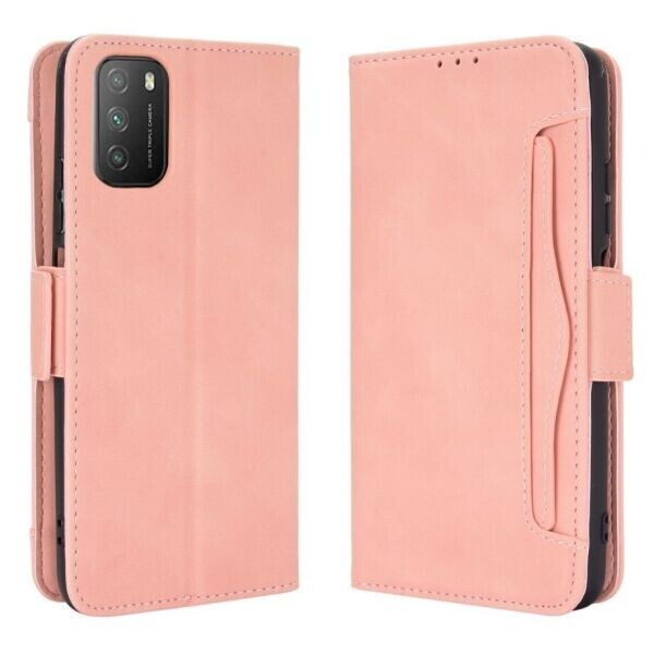 

Чехол Deexe Wallet Stand для Xiaomi Poco M3 - Pink
