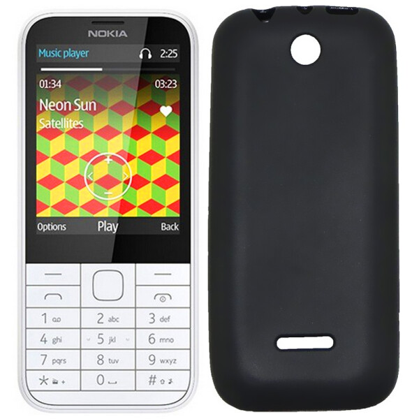 

Чехол силиконовый оригинальный для Nokia 225 Black (4180)