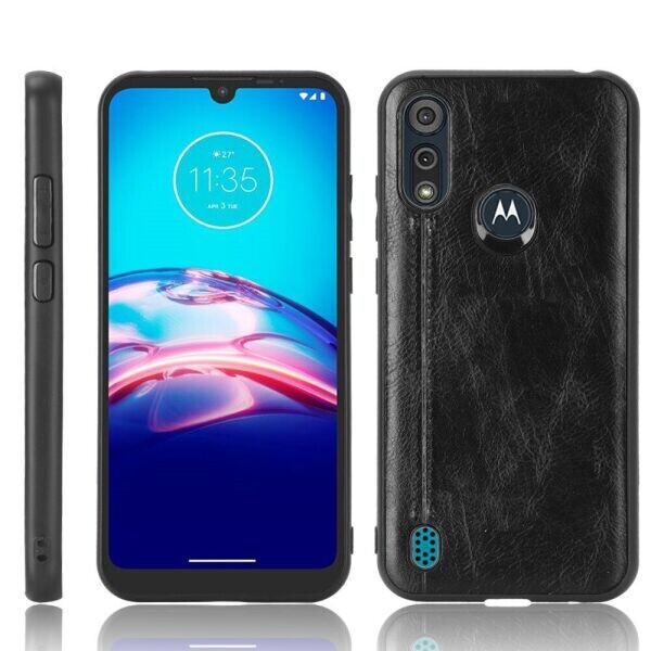 

Защитный чехол UniCase Leather Series для Motorola Moto E6S - Black