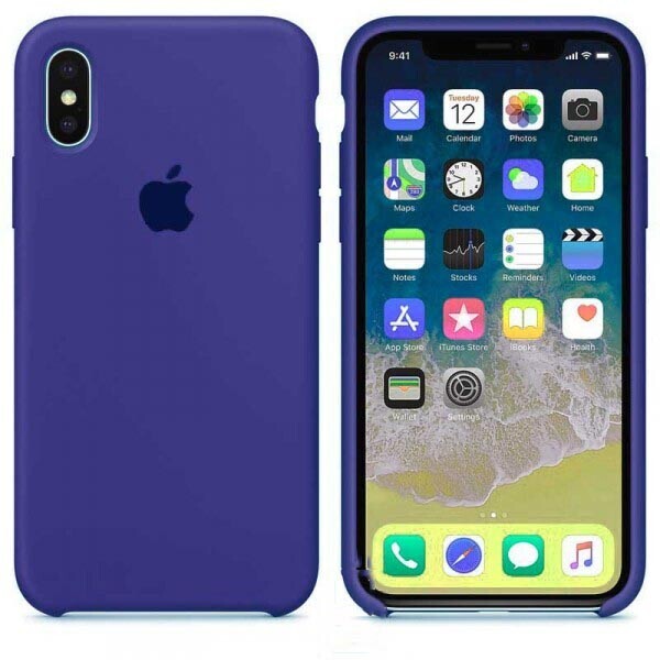 

Чехол Silicone Case Apple iPhone XS Max Синий 44