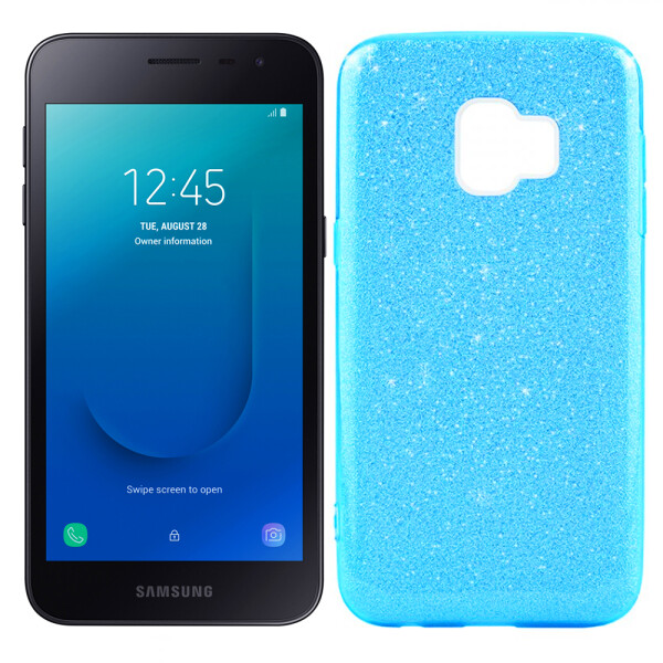 

Чехол Silicone 3in1 Блёстки для Samsung J260 Galaxy J2 Core 2018 Blue (25506)