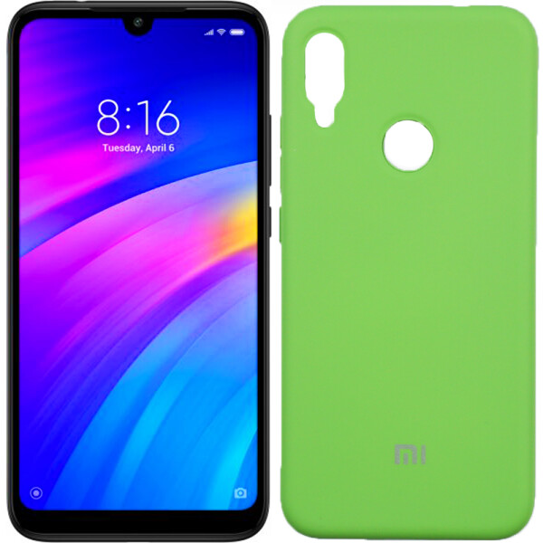 

Чехол силиконовый оригинальный для Xiaomi Redmi Note 7 Зеленый (27569)