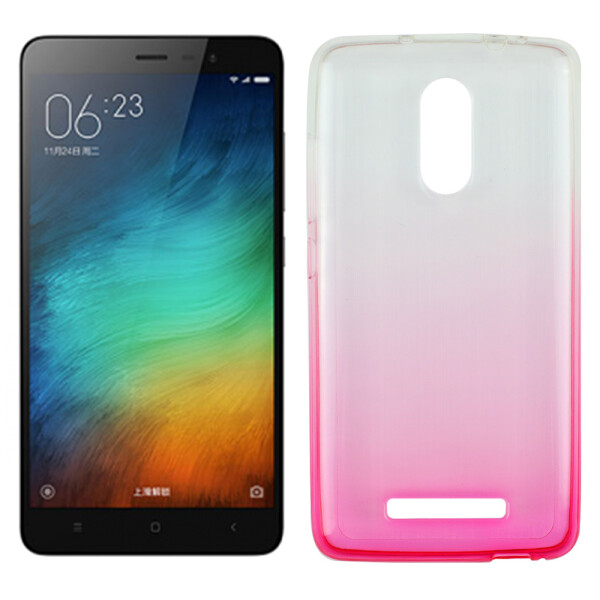

Накладка силиконовая с отливом для Xiaomi Redmi Note 3 розовая (10457)