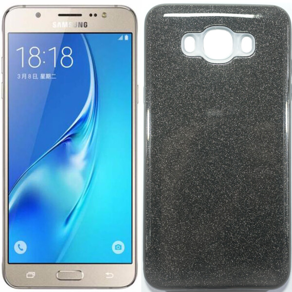 

Чехол силиконовый 3in1 Блёстки для Samsung J710 Black (17793)