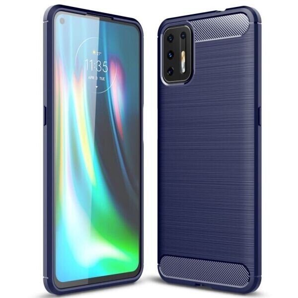 

Защитный чехол UniCase Carbon для Motorola Moto G9 Plus - Blue