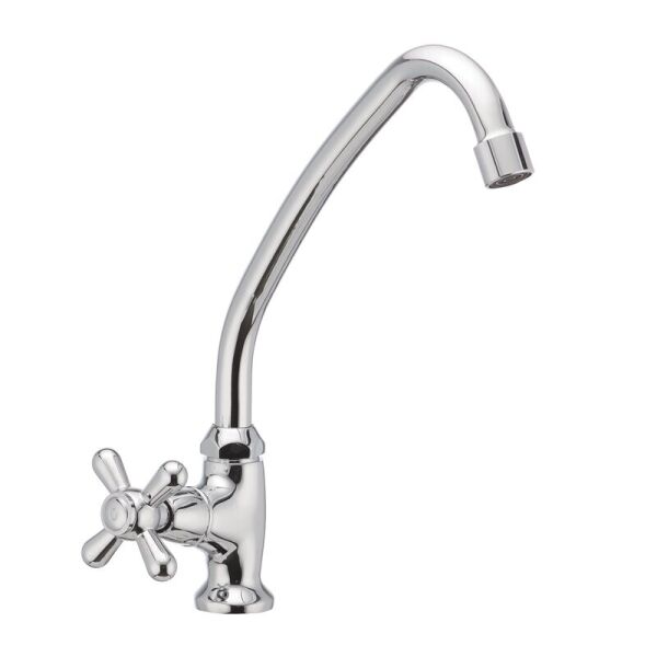 

Кран на одну воду для мойки HAIBA DOMINOX HB0946 хром латунь 63733