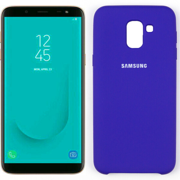 

Чехол силиконовый оригинальный для Samsung J6 2018 Фиолетовый (27662)