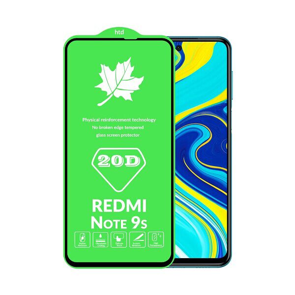 

Защитное стекло 20D Xiaomi Redmi Note 9s, Redmi Note 9 Pro, Poco M2 Pro, Redmi K30 (20D, Черный) без упаковки