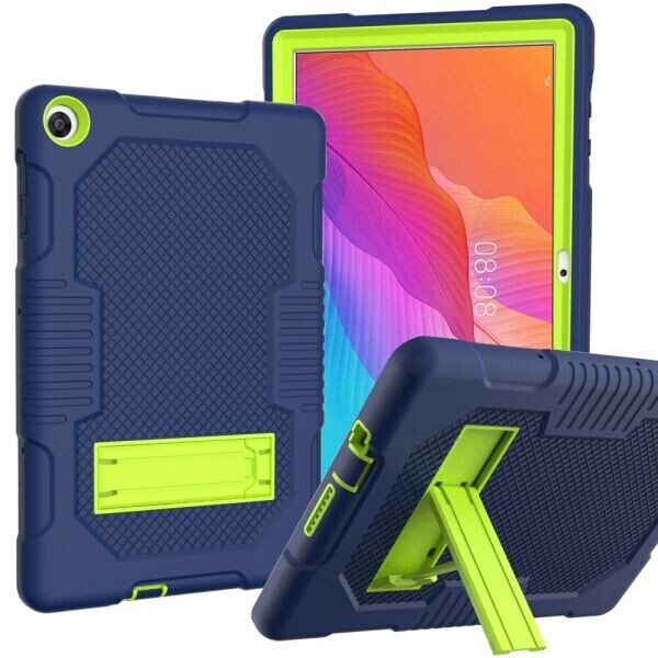 

Защитный чехол Deexe Color Kickstand для Huawei MatePad T10s / T10 - Green / Blue