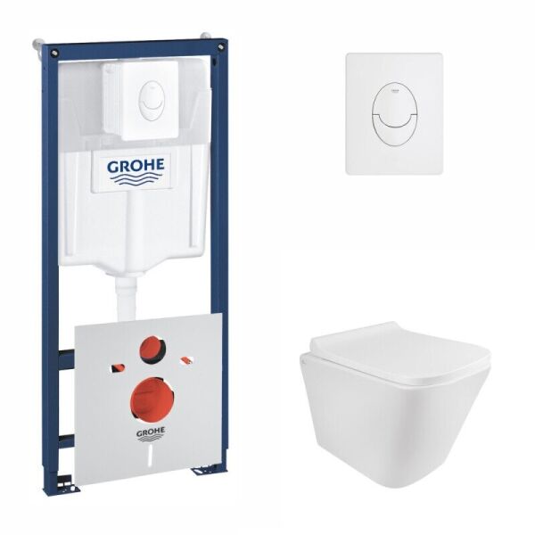 

Комплект инсталляции 4 в 1 GROHE Rapid SL 38722001 с клавишей и унитазом Q-TAP Tern QT1733052ERW