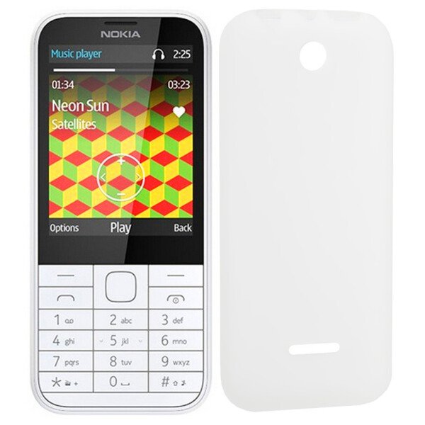 

Чехол силиконовый оригинальный для Nokia 225 White (8186)