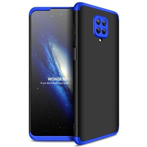 

Защитный чехол GKK Double Dip Case для Xiaomi Redmi Note 9 Pro / Redmi Note 9 Pro Max / Redmi Note 9s - Black / Blue
