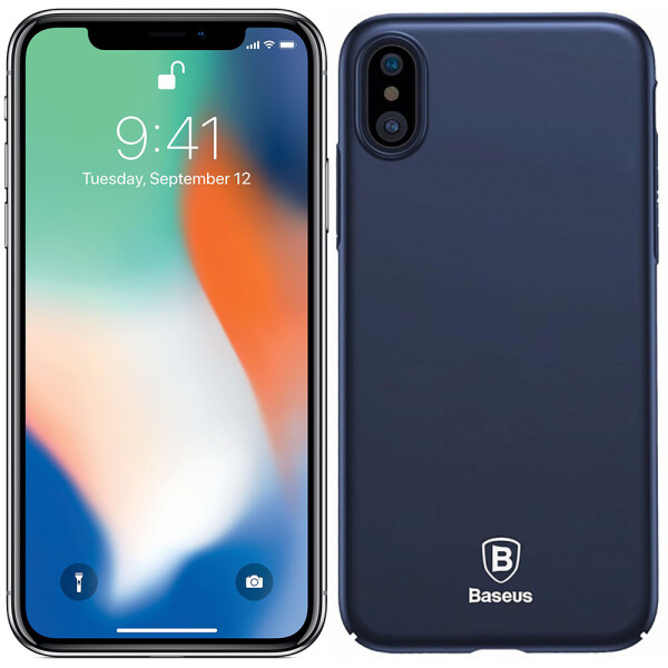 

Чехол Baseus Thin Series для iPhone X Dark Blue (ZB15) (21429)