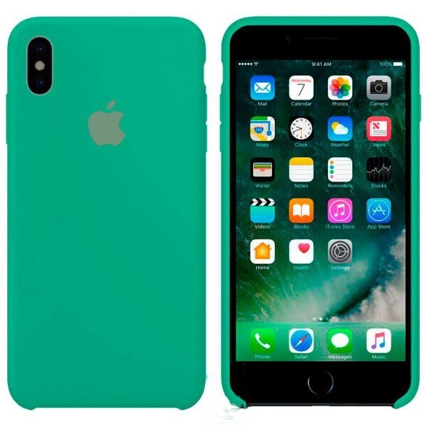 

Чехол Silicone Case Apple iPhone X, XS Зеленый 47