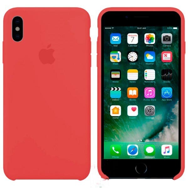 

Чехол Silicone Case Apple iPhone X, XS Розовый 52