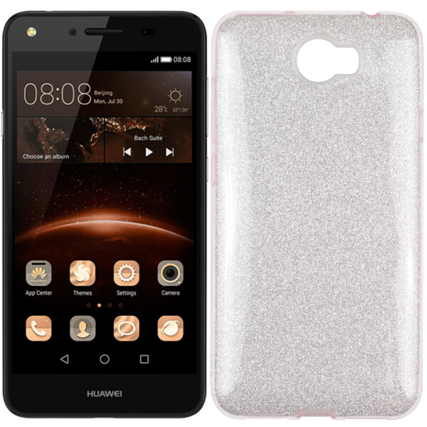 

Чехол силиконовый 3in1 Блёстки для Huawei Y5 II Pink (23594)