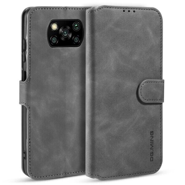 

Чехол DG.MING Retro Style для Xiaomi Poco X3 - Grey