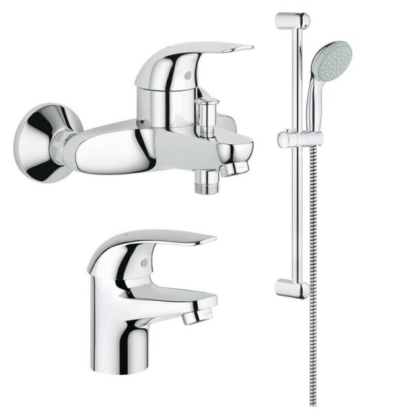 

Набор смесителей для ванны GROHE Euroeco 124428 хром латунь 61826