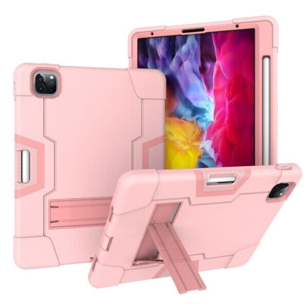 

Защитный чехол Deexe Color Kickstand для Apple iPad Air 4 10.9 (2020) / iPad Pro 11 (2020) - Pink