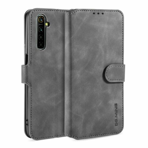 

Чехол DG.MING Retro Style для Realme 6 / 6s - Grey