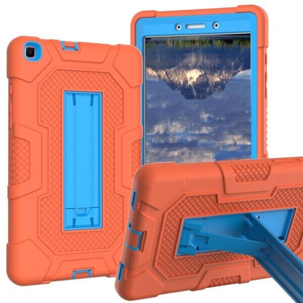 

Защитный чехол Deexe Color Kickstand для Samsung Galaxy Tab A 8.0 (2019) - Orange / Blue
