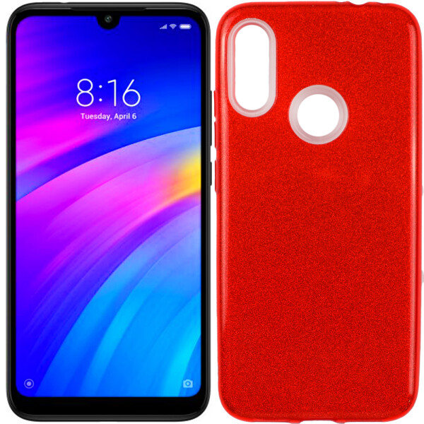 

Чехол силиконовый 3in1 Блёстки для Xiaomi REDMI Note 7 Red (26849)