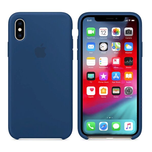

Чехол Silicone Case Apple iPhone X, iPhone XS Синий