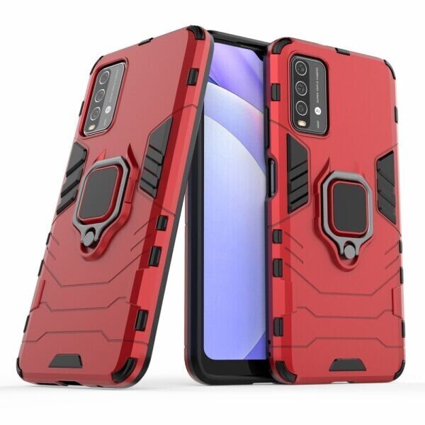 

Защитный чехол Deexe Hybrid Case для Xiaomi Redmi 9T - Red