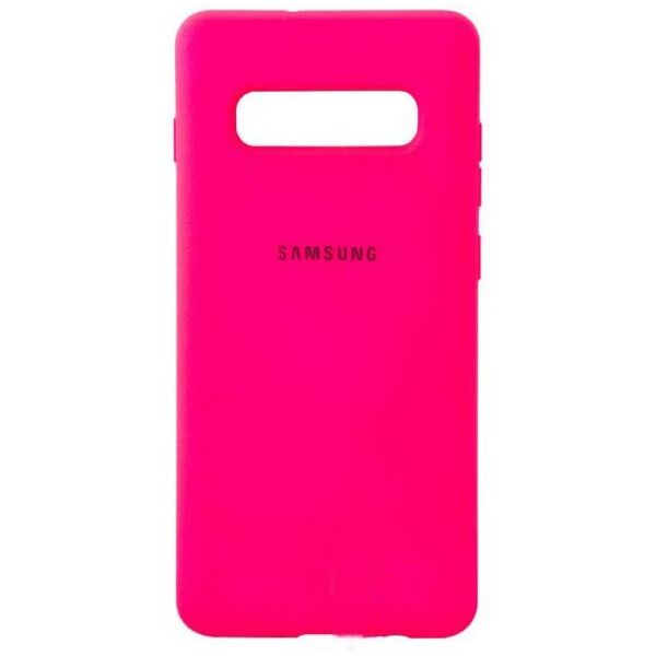 

Чехол Silicone Case Full Samsung S10 G973 Малиновый