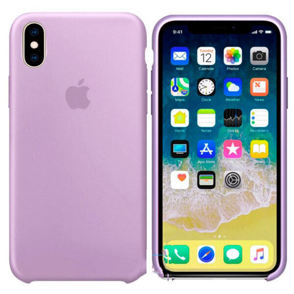 

Чехол Silicone Case Apple iPhone X, XS Сиреневый 39