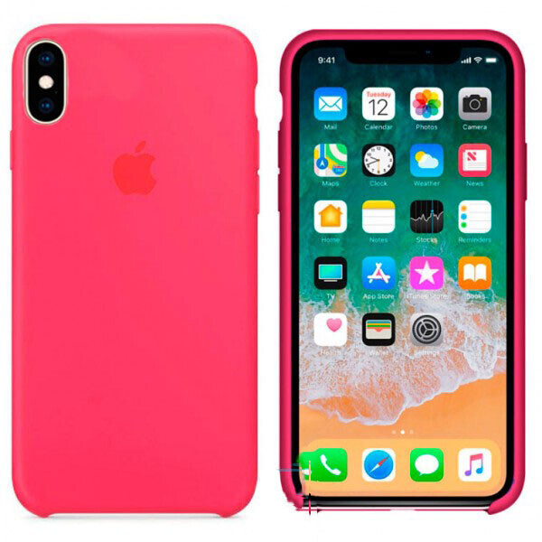 

Чехол Silicone Case Apple iPhone XS Max Бордовый 37
