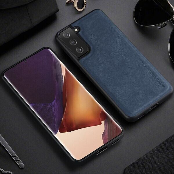 

Защитный чехол X-LEVEL Leather Back Cover для Samsung Galaxy S21 (G991) - Blue