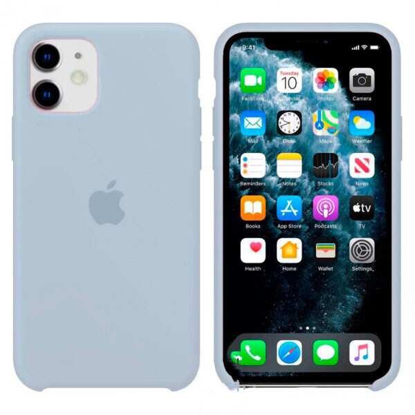 

Чехол Silicone Case Apple iPhone 11 серо-Голубой 26