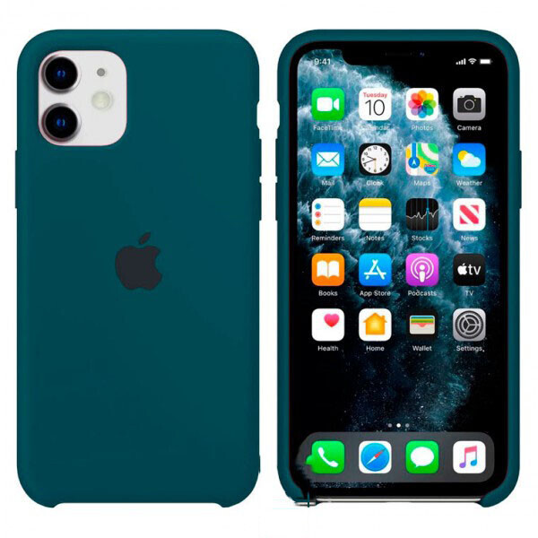 

Чехол Silicone Case Apple iPhone 11 сине-Зеленый 46