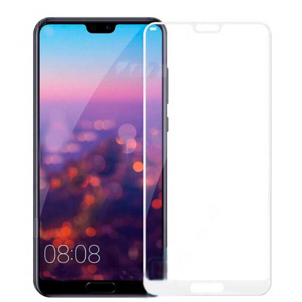 

Защитное стекло 2.5D Huawei P20 Pro Белый тех. пакет