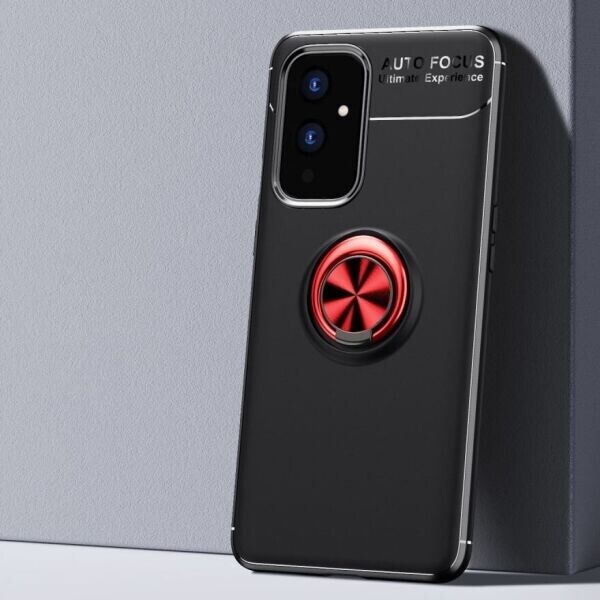 

Защитный чехол UniCase Magnetic Ring для OnePlus 9 - Black / Red