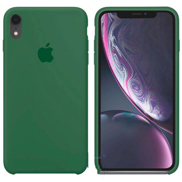 

Чехол Silicone Case Apple iPhone XR темно-Зеленый 45