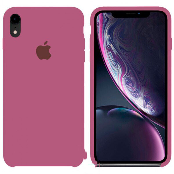 

Чехол Silicone Case Apple iPhone XR темно-Розовый 48