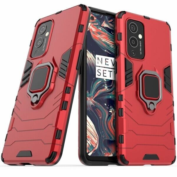 

Защитный чехол Deexe Hybrid Case для OnePlus 9 - Red