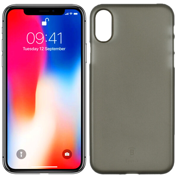 

Чехол Baseus Wing Case для iPhone X Transparent Black (21434)